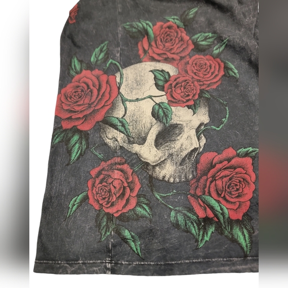 Sinful M Dress With Skull and Roses - Picture 4 of 6